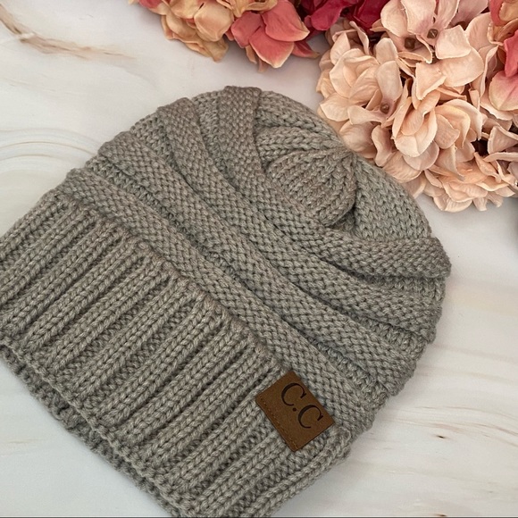 Slouch Hip Hop Unisex Gray Beanie - Picture 4 of 11